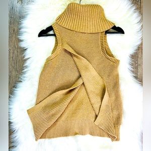 Banana republic sleeveless knit open back sweater